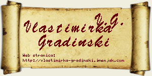 Vlastimirka Gradinski vizit kartica